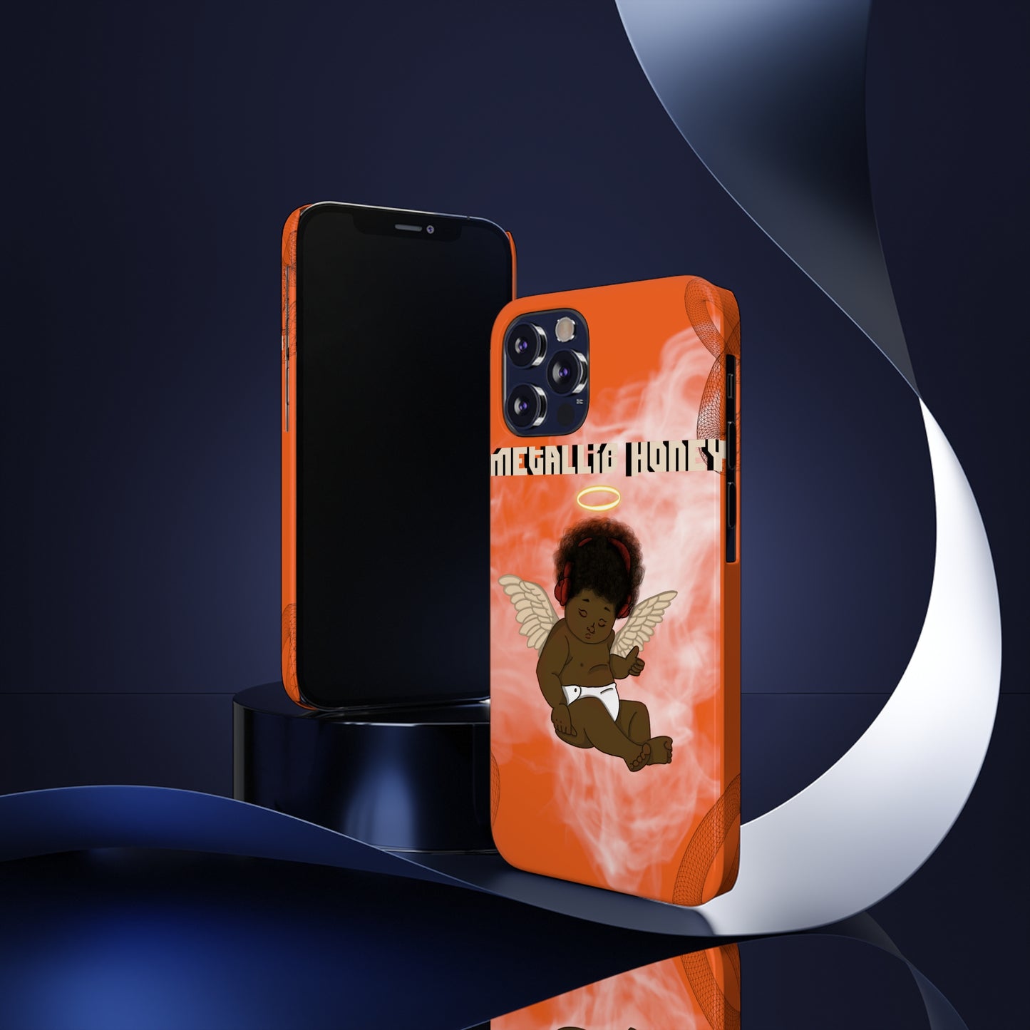 Metallic Cloud Case (Orange) iphone 12